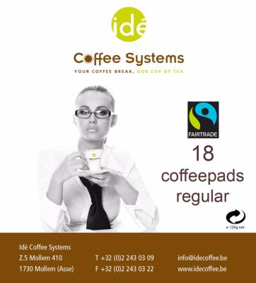 IDE Fairtrade Senseo koffiepads Regular 12x18 st (126gr)