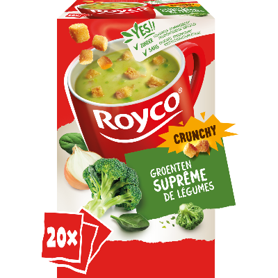 Royco suprême de légumes avec croutons 20 pcs