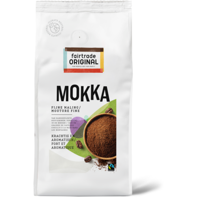 FTO Fairtrade café moulu Mokka mouture fine 8 x 1 kg