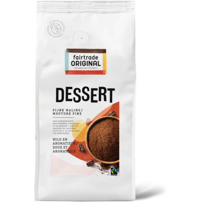 FTO Fairtrade gemalen koffie Dessert fijn 8 x 1 kg