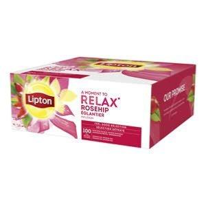 Lipton thé églantier/hibiscus 100 pcs