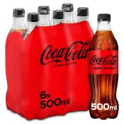 Coca-Cola Zero in fles plastiek 24x50cl