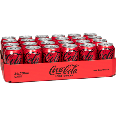 Coca-Cola Zéro en cannette sleek 24 x 33 cl