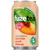 Fuze tea Black Tea Peach en canette 24x33 cl