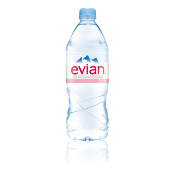 Evian eau plate 6 x 1 L